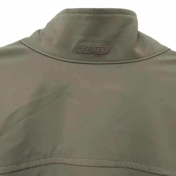 Eddie Bauer Travex Jacket Mens 2XL Green Softshell Full Zip Hiking Outdoor - Picture 7 of 13